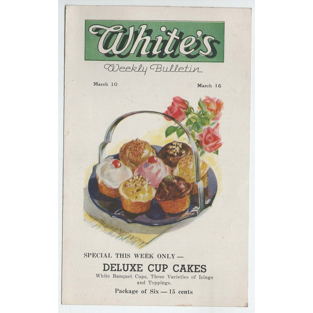 Vintage White's Weekly Bulletin Bakery Ad S.S. Quirigua Ship Illustration - Picture 1 of 3